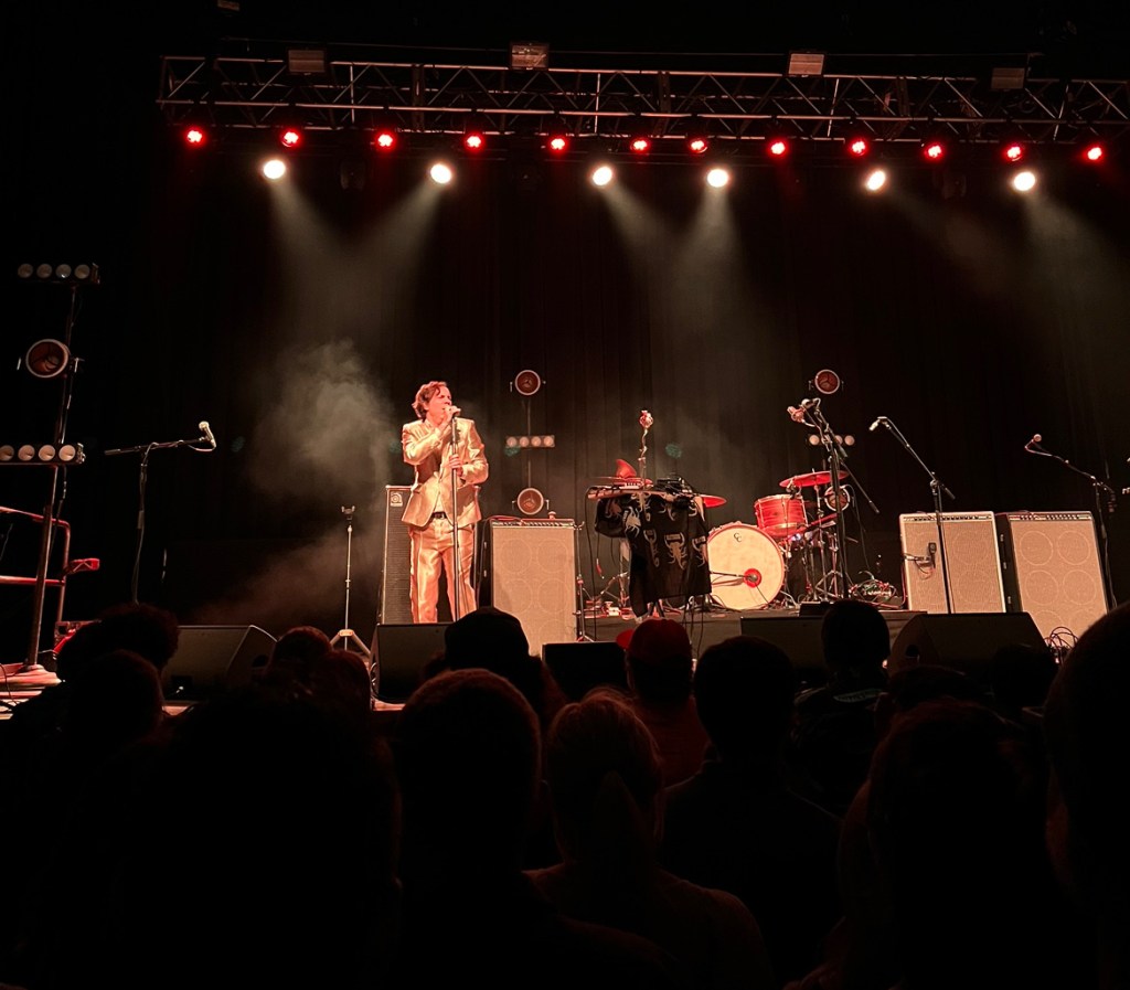 Rex Marshall aka Mattress performing on stage.